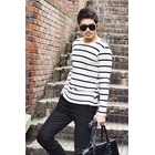 CITY AND THE MAN - Long-Sleeve Striped T-Shirt