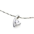 Samudra Raccolta - 'V' Silver Crystal Pendant