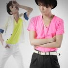 deepstyle - Studded V-Neck T-Shirt