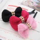 Fit-to-Kill - Diamond bow hair pin -red series