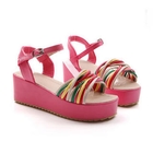 Grace Candy - Cross-Strap Platform Sandals