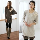 Celli Girl - Appliqué Long-Sleeve Fleece Dress