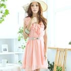 Tokyo Fashion - Ruffle-Front Chiffon Dress