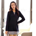 STYLEKELLY - Stripe-Trim Long Top