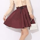 JK2 - Button-Front Skirt with Belt