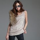 Koo - Sleeveless Sequined Top
