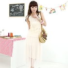 59 Seconds - Lace-Layered Tulle Tank Dress