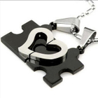 MURATI - Set of 2: Heart Puzzle Pendant