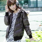 CatWorld - Faux-Fur Wet-Look Down Jacket