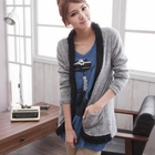 CatWorld - Faux-Shearling-Trim Cardigan