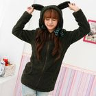 59 Seconds - Ear-Accent Fleece Hoodie