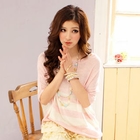 Tokyo Fashion - Asymmetric Hem Striped Top