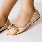 Kvoll - Beaded Bow Accent Flats