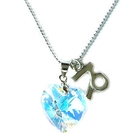 6thJune - Sweet Capricorn - Zodiac Sign Necklace with Swarovski Sparkling Crystal Heart
   
