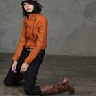 HALUMAYBE - Wool Blend Pleated Front Pants