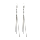 Menku - Silver Bar Earrings