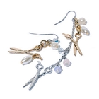 Truffles - Scissors & Swarvoski Crystals Earrings