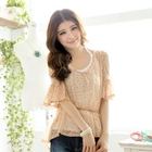 Tokyo Fashion - Cut-Away Shoulder Printed Top