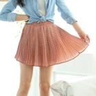 Tokyo Fashion - Polka-Dot Accordion-Pleat Skirt