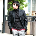 Purplow - Knot Lapel Wool Blazer