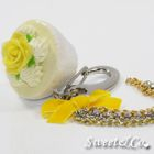 Sweet & Co. - Sweet Glitter Yellow Cupcake XL Bag Charm