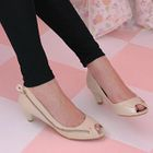 59 Seconds - Zip Detail Peep-Toe Pumps