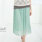 CatWorld - Accordion-Pleat Long Skirt