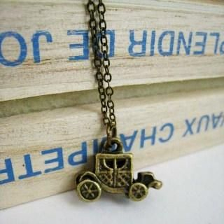 Copper Old Car Necklace