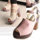 Marcella - Open-Toe Platform Slingback Pumps