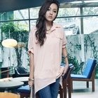 PUFFY - Set: Asymmetrical Shirt + Lace Tank Top