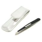 Tweezerman - Luxe Edition Crystal Slant Tweezer with Leather Case # - Black Magic Tweezerman - Luxe Edition Crystal Slant Tweezer with Leather Case # - Black Magic