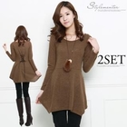 Stylementor - Set: Knit Dress + Corduroy Pants