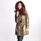 O.SA - Fleece-Trim Hood Belted Padded Coat