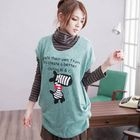 CatWorld - Short-Sleeve Printed Knit Top