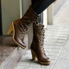SOHO Central - Fleece-Lined Lace-Up Boots