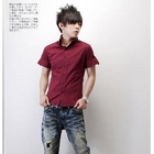 SeventyAge - High-Neck Short-Sleeve Shirt