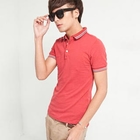 Free Shop - Contrast-Trim Short-Sleeve Polo Shirt