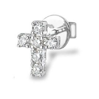 18K White Gold Diamond Single Earring 18K White Gold Diamond Single Earring