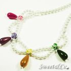Sweet & Co. - Sweet Color Rose Teardrop Pearl Necklace