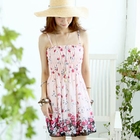 Tokyo Fashion - Floral Chiffon Smocked Sundress