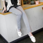 GUSET - Elastic-Waist Slim-Fit Pants