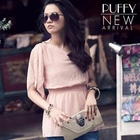 PUFFY - One-Shoulder Chiffon Top