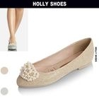 Holly Shoes - Beaded Front Flats