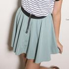 CatWorld - Zip-Accent A-Line Skirt