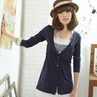 Tokyo Fashion - Inset Halter Top Tie-Back Cardigan