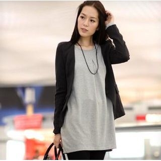 59 Seconds - Oversized Pleated Long Knit Top 59 Seconds - Oversized Pleated Long Knit Top