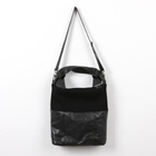 Koo - Knit Trim Faux-Leather Shoulder Bag