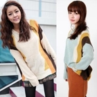 sabotte - Color-Block Knit Top