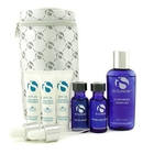 IS Clinical - For Men Travel Kit: Cleansing Complex + Active Serum + Hydra-Cool Serum + 3x Treatment Sunscreen + Bag