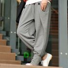 SOHO Central - Button-Detail Cropped Sweatpants